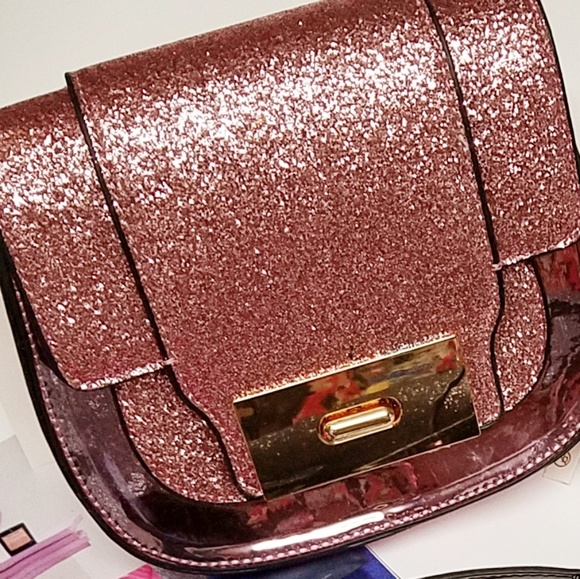 ISABELLE Glitter Patent Leather Crossbody NWT! - Picture 3 of 8